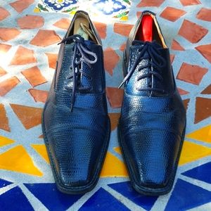 Lucio Ricci Blue Oxford shoes
